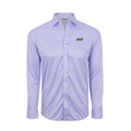 James Madison Quattro Flex Dress Shirt with Semi-Spread Collar Lavender Houndstooth